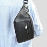 CNG05022001 Canguro Mochila de cuero vacuno Negro 7