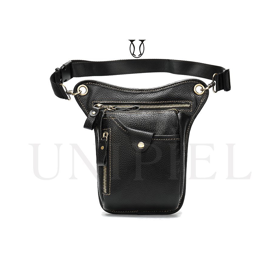 CNG02422001 Canguro muslera cuero vacuno Negro