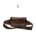 CNG01422003 Canguro riñonera de cuero vacuno marron 2