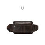 CNG01422002 Canguro riñonera de cuero vacuno moro 1
