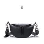 CRD09022001 Cartera morral de cuero vacuno Negro 1
