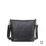 CRD10522001 Cartera morral de cuero vacuno Negro 1