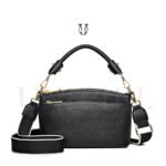 CRD19422001 Cartera de cuero vacuno negro 1