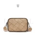 CRD19722185 Cartera de cuero vacuno Caqui 1
