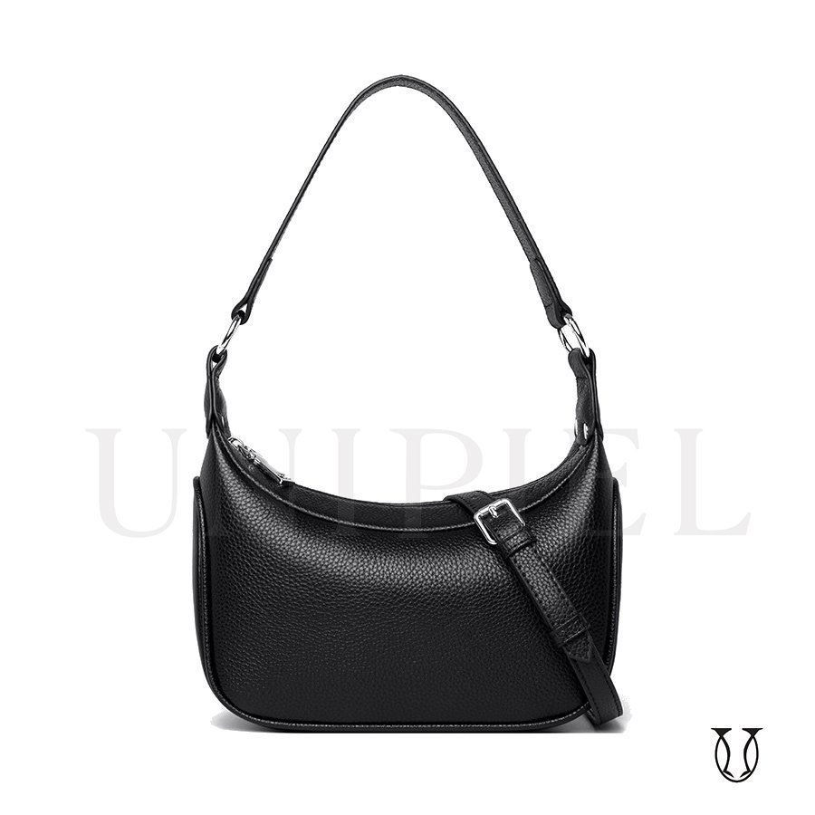 CRD20022001 Cartera de cuero vacuno Negro