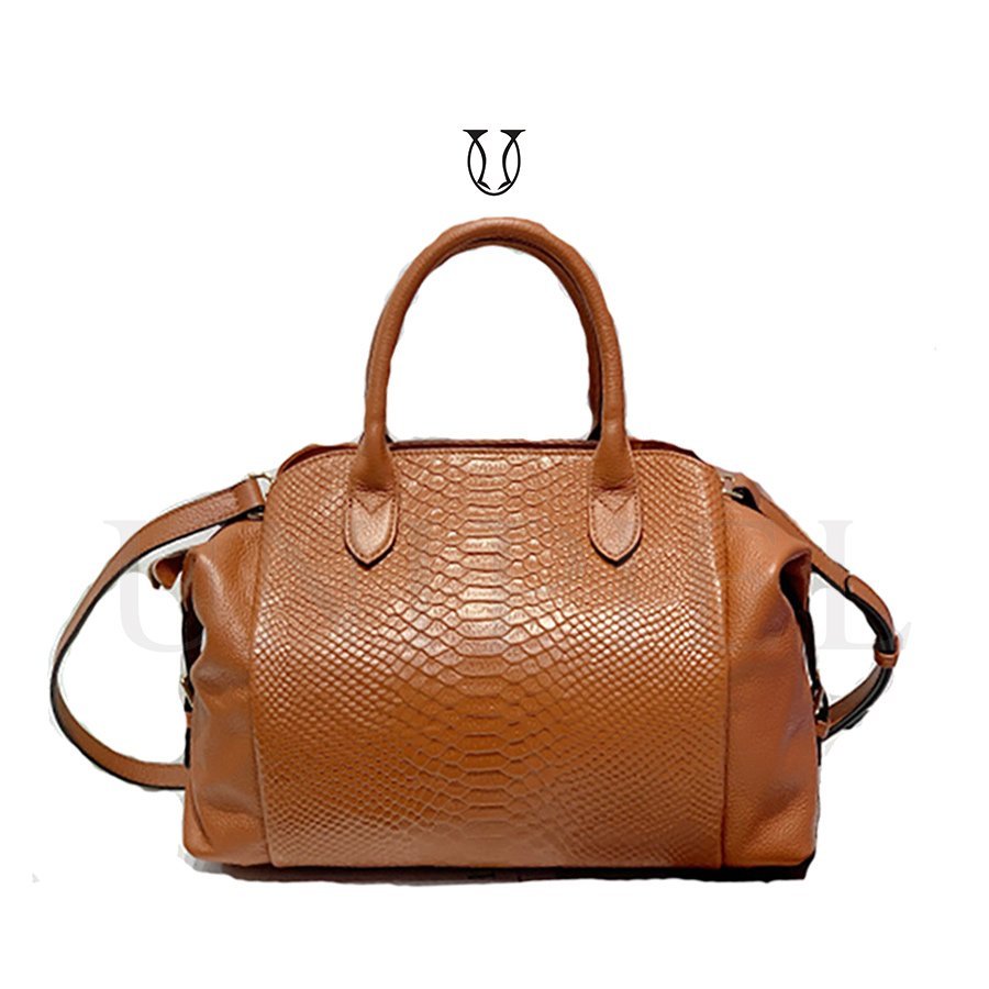 CRD21922060 Cartera de cuero vacuno Caramelo