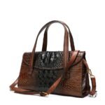 CRD07222030 Cartera de cuero vacuno Marron 3