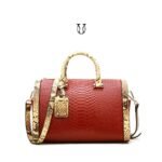 CRD09222012 Cartera de cuero vacuno Rojo 1