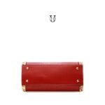 CRD09222012 Cartera de cuero vacuno Rojo 3