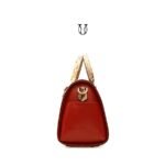 CRD09222012 Cartera de cuero vacuno Rojo 4