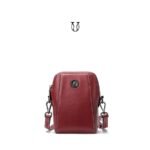 CRD06022012 Cartera de cuero vacuno rojo 1