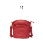 MRU08122012 Cartera morral de cuero vacuno Rojo 1