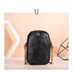 CRD11922001 Cartera morral de cuero vacuno Negro 2