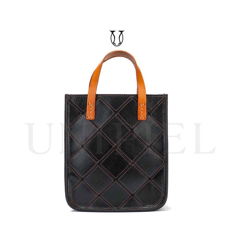 CRD14722001 Cartera de cuero vacuno Negro