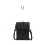 MRU06522001 Cartera morral de cuero vacuno negro 1