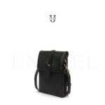 MRU06522001 Cartera morral de cuero vacuno negro 3