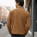 Casaca md Vector cuero guante ovino CSC11912232 Camel 2