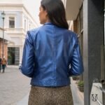 Casaca md Bolero cuero seda ovino CSD04122056 Azul metalico 2
