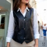 Chaleco md Clasico cuero guante ovino CHD00112001 Negro 2