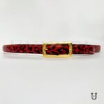 COD0012167 Correa cuero Res guante 1.5 color Rojo Animal Print 3