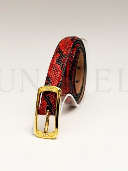 COD0012168 Correa cuero res guante 1.5 color Rojo serp grabado