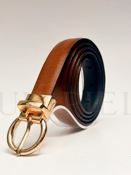 COD0203251 Correa cuero vacuno md reversible 2.0 color negro y alamo