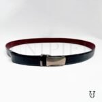 COC014201190 Correa cuero res hebilla reversible guante 3.5 Negro floter y guinda 3