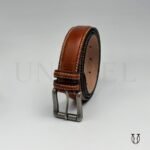 COC0812133 Correa cuero vacuno doble costura 3.5 color marron claro 1