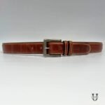 COC0812133 Correa cuero vacuno doble costura 3.5 color marron claro 2