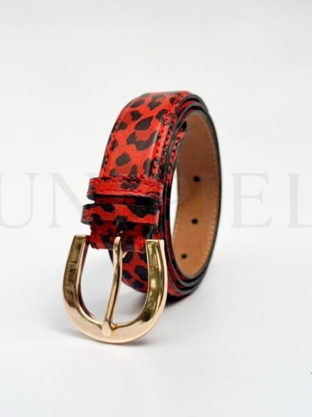 COD0042167 Correa cuero res guante 3.0 color Rojo animal print