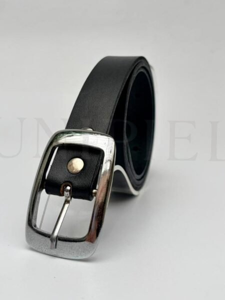 COD0193001 Correa cuero suela vacuno Md. Pasador metal 2.5 color negro