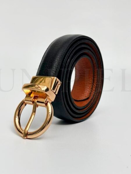 COD0203252 Correa cuero vacuno md reversible 2.0 color negro y caramelo floter