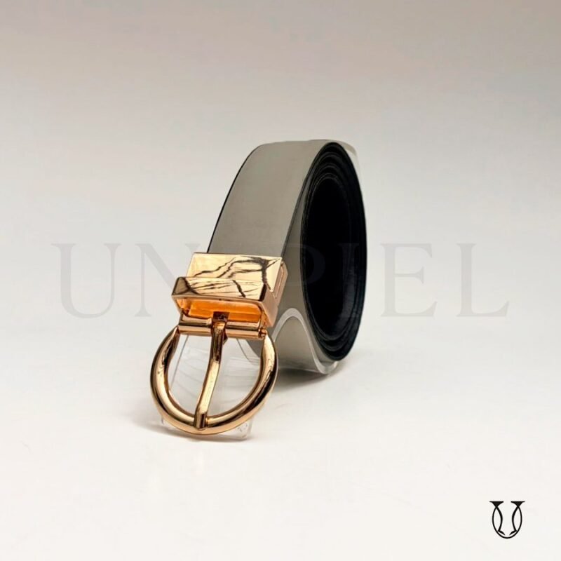 COD02113146 Correa cuero res guante reversible 2.5 color Negro y crema