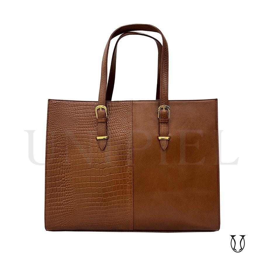CRD25722003 Cartera/ Bolso de Cuero Siena Marrón