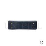 CRD25722006 Cartera/ Bolso de Cuero Siena Azul 5