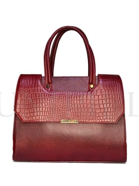 CRD26122012 Cartera de Cuero Md. Shanti Rojo