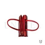 CRD26122012 Cartera de Cuero Md. Shanti Rojo 6