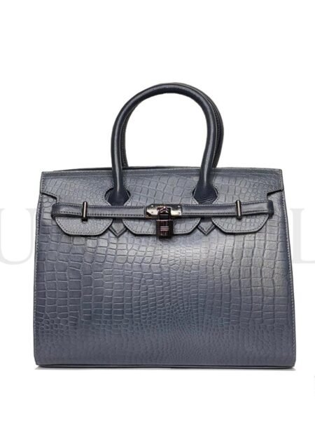 CRD26222006 Cartera de Cuero Md. Lock Azul