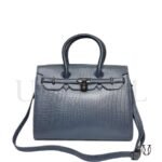 CRD26222006 Cartera de Cuero Md. Lock Azul 2