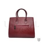 CRD26222010 Cartera de Cuero Md. Lock Guinda 3