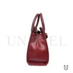 CRD26222010 Cartera de Cuero Md. Lock Guinda 4