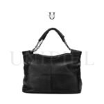 CRD27522001 Cartera de Cuero Negro 1