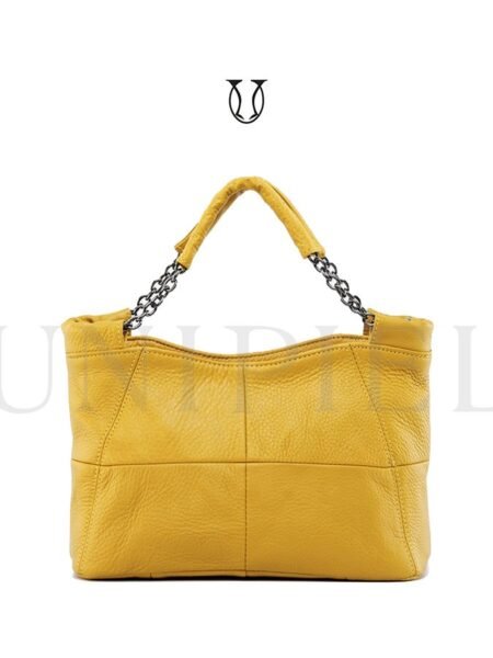 CRD27522170 Cartera de Cuero Amarillo