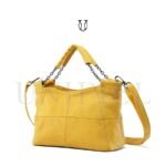 CRD27522170 Cartera de Cuero Amarillo 2