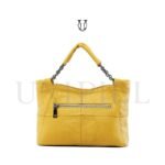 CRD27522170 Cartera de Cuero Amarillo 3