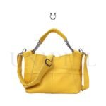 CRD27522170 Cartera de Cuero Amarillo 4