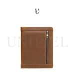 CRU00822032 Carpeta Cuero A4 Con Cierre Natural Jaspeado 2