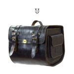 MLT052-2 Maleta de cuero para Moto con bolsillo en lados 3