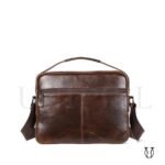 MRU16222003 Maletín morral de cuero res Marron 2