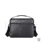 MRU16222001 Maletín morral de cuero res Negro 3
